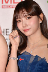 0083 [REDVELVET, ITZY, KEP1ER Pick] フルAAAジルコニアハートブレスレット