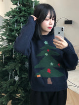 ペリルラウンドネックニット
