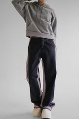 ピンクラインデニムパンツ / pink line denim pants