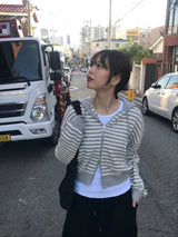 Camila stripe zip up