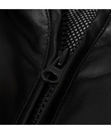 TL Synthetic Leather Duck Down Short Padding (Black)