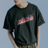ブレイズロゴTシャツ/BLAZE LOGO TEE SHIRT_CHARCOAL
