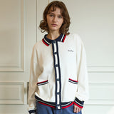 Color block marine cardigan