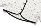 ピュアツイードクロップドジャケット/PURE TWEED CROPPED JACKET_WHITE