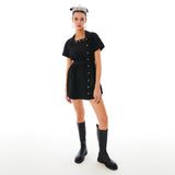 スクエアネックラインワンピース / Square Neckline One-piece [Black Lace]