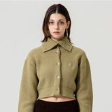 メリノウールタートルネッククロップカーディガン / MERINO WOOL TURTLE NECK CROP CARDIGAN
