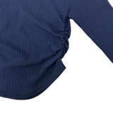 Halter-Neck Shirring Crop T