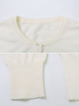 RE Cashmere Round Knit Cardigan (12color)