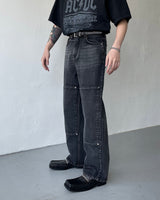 GMダブルスクエアデニムパンツ / GM Double Square Denim Pants (XS ~ L)