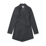 Taylor Mini Jacket Dress [GREY] (6618901184630)