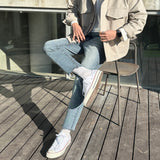 ヒデンバンディングデニムパンツ / [High quality] Hidden banding denim pants