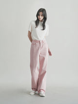 ダイイングワイドパンツ / W104 DYEING WIDE PANTS_PINK