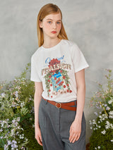 ローズガーデンTシャツ / Rose Garden T-Shirt (Ivory)