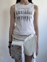 マイティースノースリーブTシャツ / My Teeth Sleeveless Tee WHITE