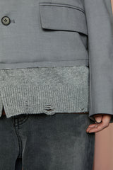 DOCKING KNIT JACKET / GREY