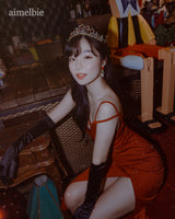 ローズシャンデリアピアス / Red Rose Chandelier Piercing