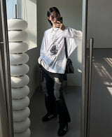 スクラッチスリーブT / Scratch Sleeve Tee (2 color)