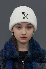 [20W]ROSE KNIT BEANIE / IVORY (4614350340214)