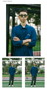 DAKYAM 2023 A/W フットボールパターンサッカールーズクールドライスポーツシャツ