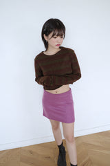 ティンガーニットウェアミニスカート / Tinger knitwear mini sk (3 colors)