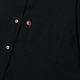 オーバーフィットコットンシャツ/OVERFIT COTTON SHIRTS-BLACK