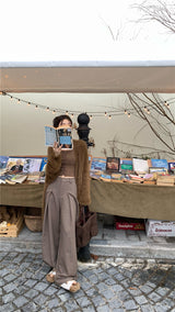 アンゴラカーディガン / brown angora cardigan