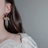 パーティーリボンプリンセスイヤリング / Party Ribbon Princess Earring - Rosepink