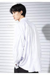 シルキーインシジョンプリーツシャツ / SILKY INCISON PLEATS SHIRTS