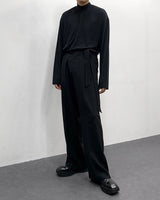 FLベルトサイドバンディングワイドスラックス/FL Belted Side Banding Wide Slacks (4 colors)