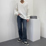 ルーズフィットメンニット/SK Loose fit Fischer Man Knitwear (5 colors)