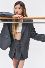 トミーオーバーサイズフィットブレザージャケット/Tommy Oversized Fit Blazer jk (2 colors)