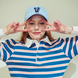 V-point logo ball cap (6687362220150)