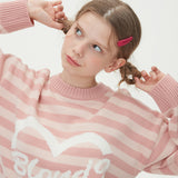 STRIPE HEART ROUND NECK KNIT_PINK (6612837630070)