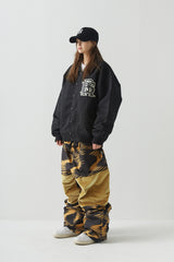 ウェーブベルベットスーパーワイドボックスパンツ / BSR2223FWPT015 ZGZG WAVE VELVET SUPER WIDE BOX PANTS GOLD
