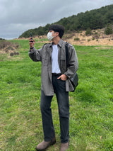 ピーチオーバーフィットシャツ/ポケットシャツ/PEACH OVERFIT TWO POCKET SHIRTS(3COLOR)