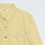 ラピラスブロンドルースフィットクロップダイングジャケット / LAPILLUS HAEUN WORN BLONDE LOOSEFIT ‍CROP DYEING JACKET‍ [26619]
