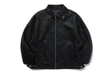 ヴィーガンレザーシングルジャケット / VEGAN LEATHER SINGLE JACKET_BLACK