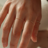 14K gold basic chain ring (6679695786102)