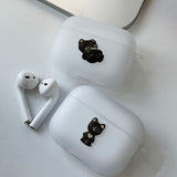 Black Cat Float Vintage Cat AirPods Case_Matt