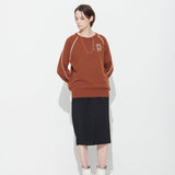 [UNISEX] LOVE RAGLAN KNIT, BRICK BROWN (6627120644214)