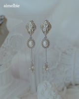 アフロディーテシリーズ - エレガントパールドロップスピアス / Aphrodite Series - Elegant Pearl Drops Piercing