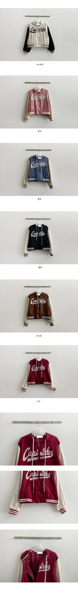 Renley strap lettering coloring hooded jumper