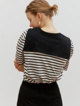 Sailor curved tee - Black (6682588905590)