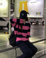 [Bellide made] Stripe Long Sleeve T-shirt