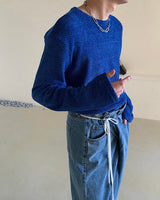 ベルベット ニット Tシャツ / DA Velvet Knit T-shirt (2 colors)