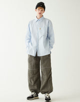 イエロータップオーバーサイズシャツ/YELLOW TAP OVERSIZED SHIRT LIGHT BLUE