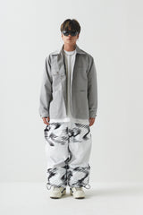 ロゴカラーコットンベーシックジャケット/BSR2223FWJK063 LOGO COLLAR COTTON BASIC JACKET GRAY