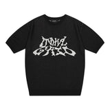 トライバルロゴ半袖ニット / TRIBAL LOGO HALF KNIT