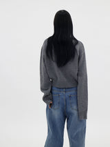 グランドVネックウールカーディガン / Grand V-neck wool cardigan (8color)