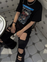 Attention News Paper Short Sleeve T Shirt (2color)